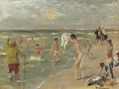 Bathing Boys, Boys in Zandvoort by Max Liebermann